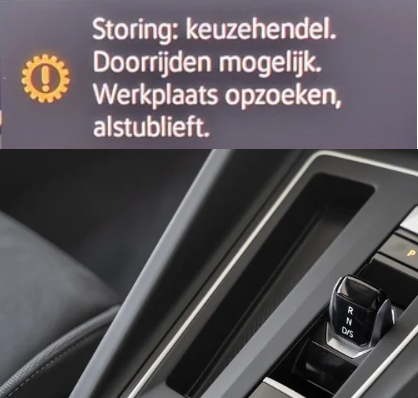 Storing keuzehendel.